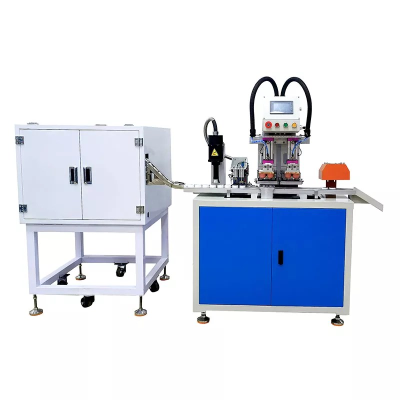 Imprimantă tampon pentru capace de sticle în 2 culori cu tratament cu plasmă